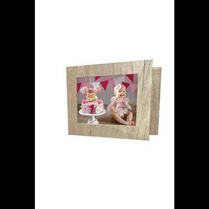 Movida 5" Screen Video and Photo Book Luxury Hardbook Wood Grain